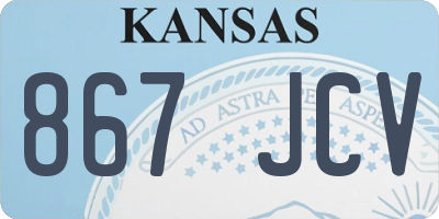 KS license plate 867JCV