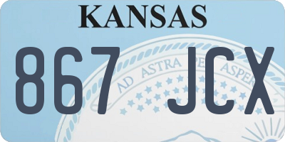 KS license plate 867JCX