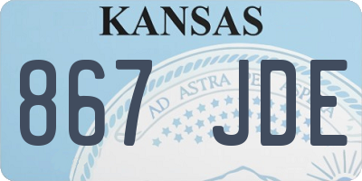 KS license plate 867JDE