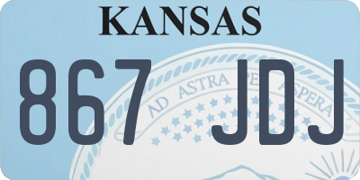 KS license plate 867JDJ