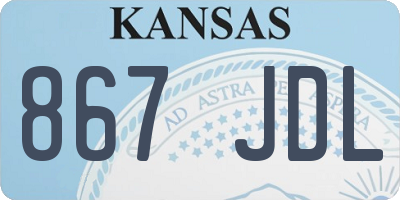 KS license plate 867JDL