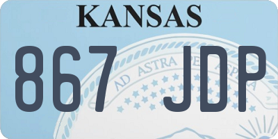 KS license plate 867JDP