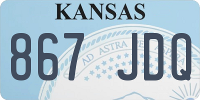 KS license plate 867JDQ