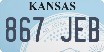 KS license plate 867JEB