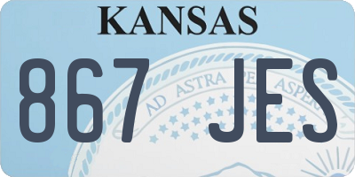 KS license plate 867JES