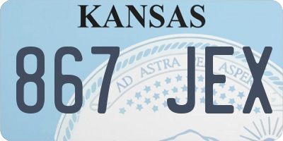 KS license plate 867JEX