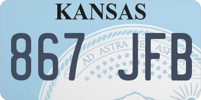 KS license plate 867JFB