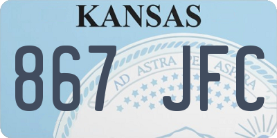 KS license plate 867JFC