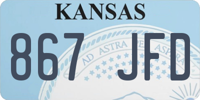 KS license plate 867JFD