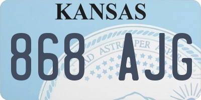 KS license plate 868AJG