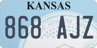 KS license plate 868AJZ