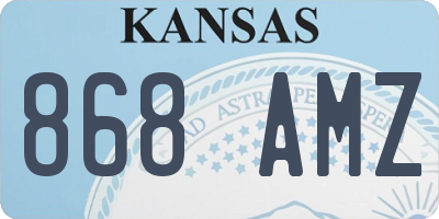 KS license plate 868AMZ