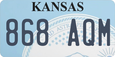 KS license plate 868AQM