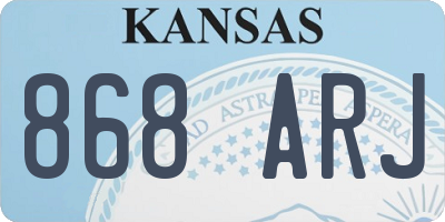 KS license plate 868ARJ