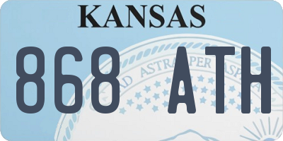 KS license plate 868ATH
