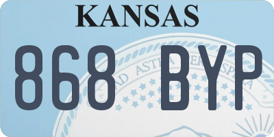 KS license plate 868BYP