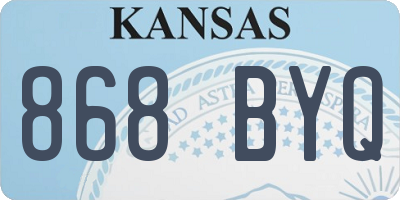 KS license plate 868BYQ