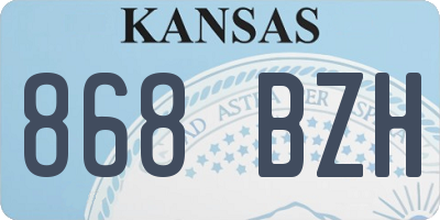 KS license plate 868BZH