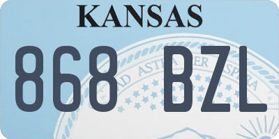 KS license plate 868BZL