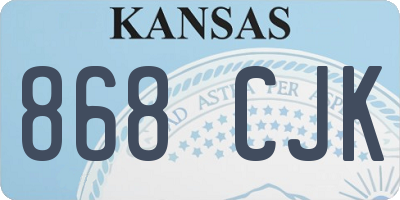 KS license plate 868CJK
