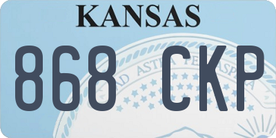 KS license plate 868CKP