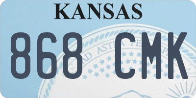 KS license plate 868CMK