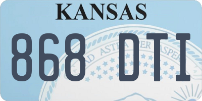 KS license plate 868DTI