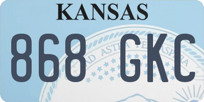 KS license plate 868GKC