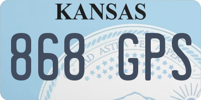 KS license plate 868GPS