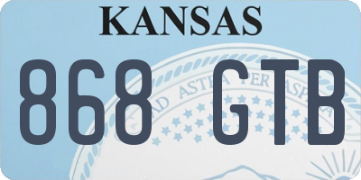 KS license plate 868GTB