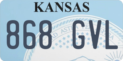 KS license plate 868GVL