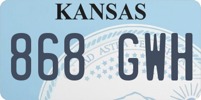 KS license plate 868GWH
