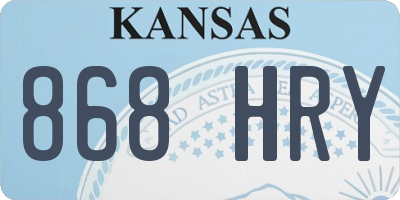KS license plate 868HRY