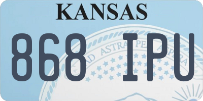 KS license plate 868IPU