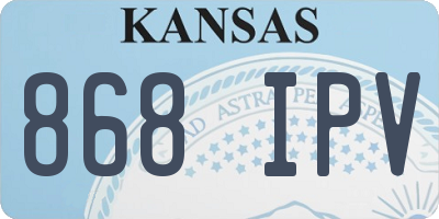 KS license plate 868IPV