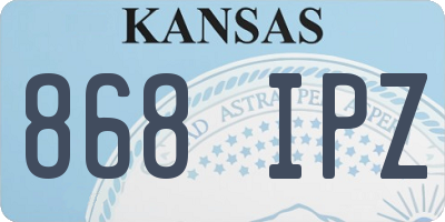 KS license plate 868IPZ