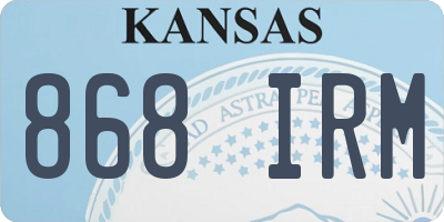 KS license plate 868IRM