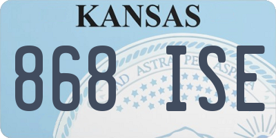 KS license plate 868ISE