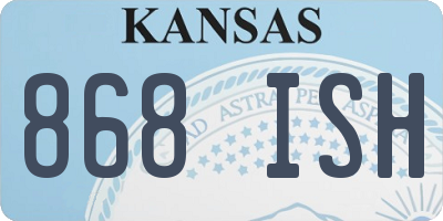 KS license plate 868ISH