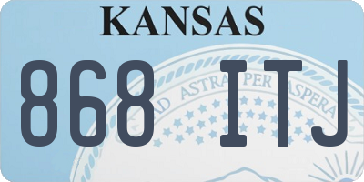 KS license plate 868ITJ
