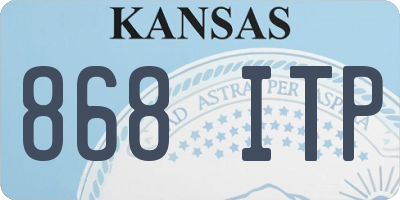 KS license plate 868ITP