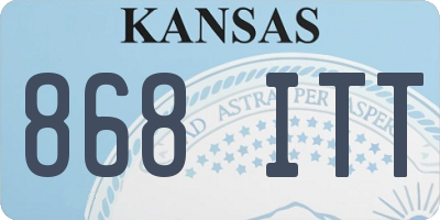 KS license plate 868ITT