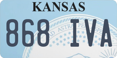 KS license plate 868IVA
