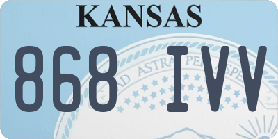 KS license plate 868IVV