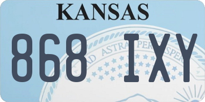 KS license plate 868IXY