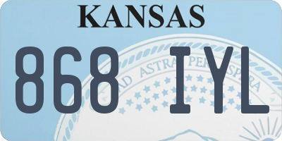 KS license plate 868IYL