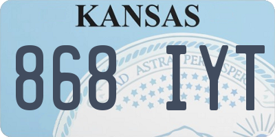 KS license plate 868IYT