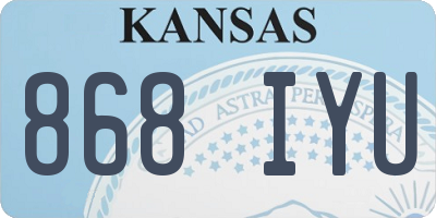 KS license plate 868IYU