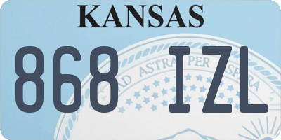 KS license plate 868IZL