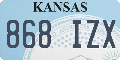 KS license plate 868IZX
